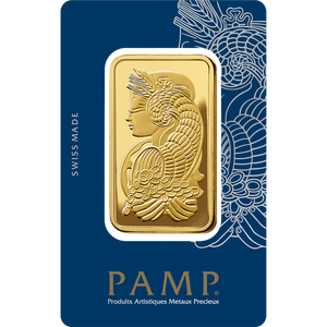 PAMP 100g Gold Bar - Lady Fortuna