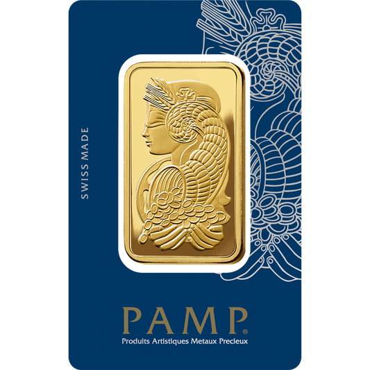 PAMP 100g Gold Bar - Lady Fortuna